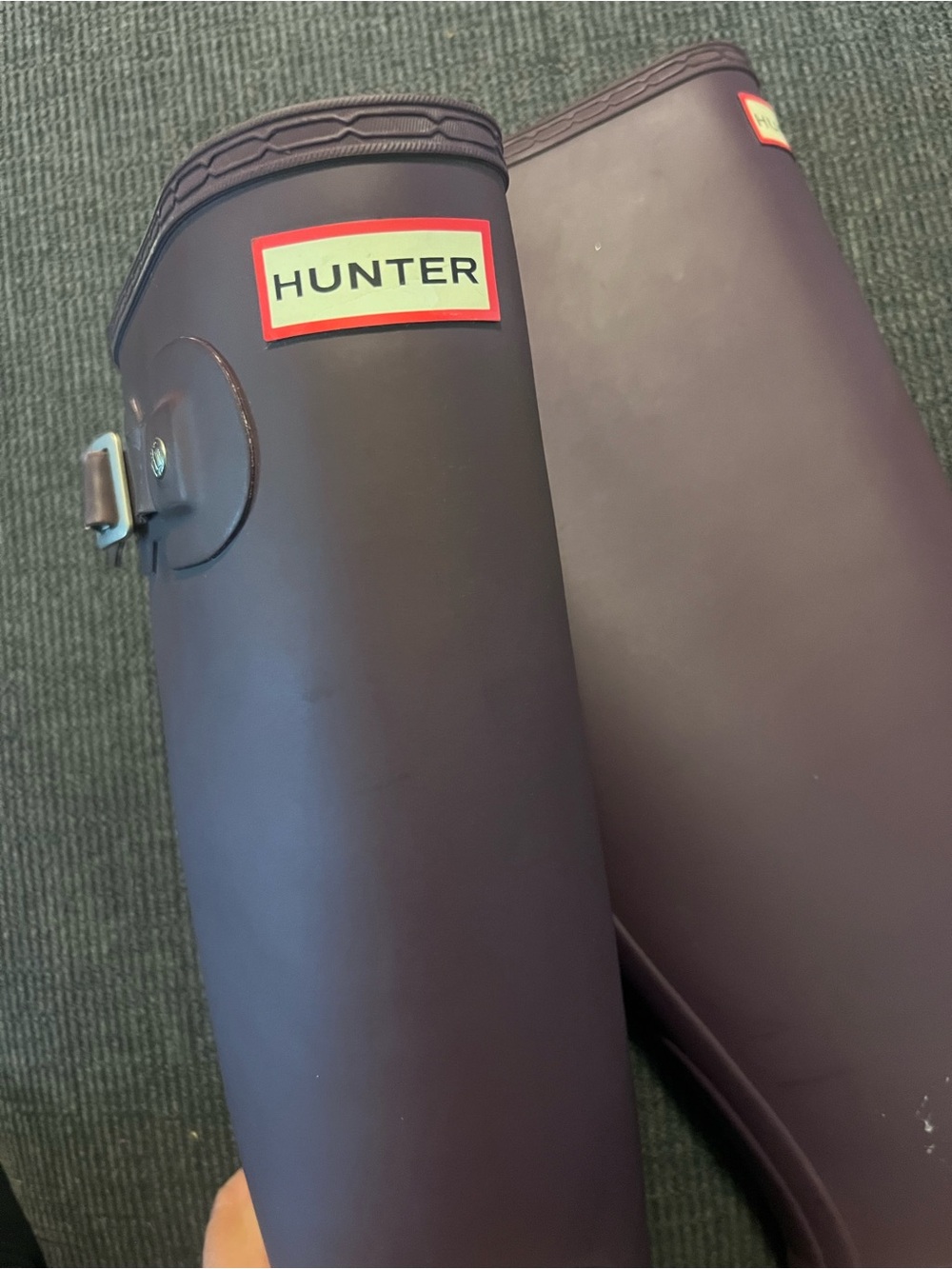 Hunter Tall Rain Boots in Deep Purple